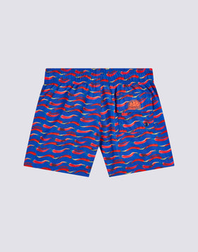 MAILLOT DE BAIN COURT À TAILLE ÉLASTIQUE ET IMPRIMÉ CHILINO EN POLYESTER RECYCLÉ