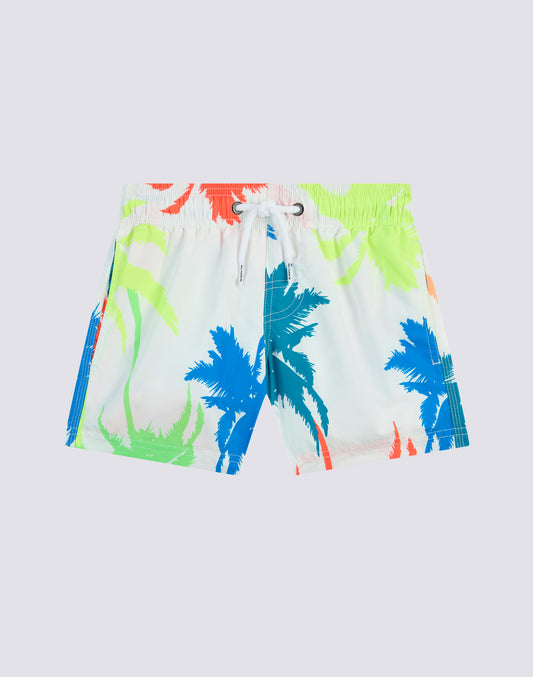 SWIMSHORTS SHORT ELASTICATED WAIST MULTIPALM
