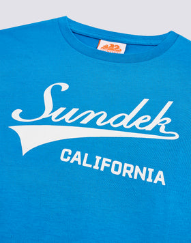 T-SHIRT WITH BASEBALL-STYLE PRINT