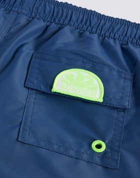 COSTUME DA BAGNO BAMBINO CORTO VITA ELASTICATA ICONIC TAFFETA CON PIPING