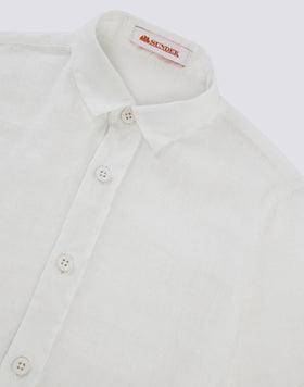 CHEMISE EN LIN À MANCHES COURTES POUR ENFANT