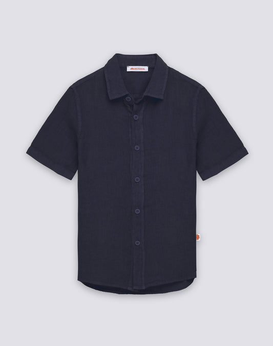 CHEMISE EN LIN À MANCHES COURTES POUR ENFANT