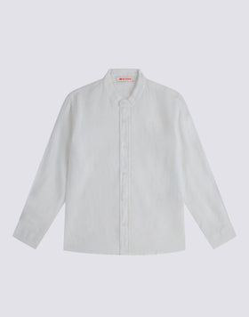 LINEN SHIRT WITH MANDARIN COLLAR