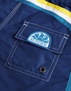 BAÑADOR NIÑO CORTO CON CINTURA ELÁSTICA ICONIC TAFFETA