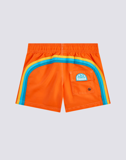 BAÑADOR NIÑO CORTO CON CINTURA ELÁSTICA ICONIC TAFFETA
