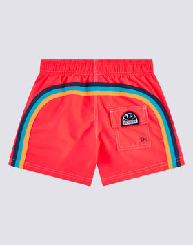 MAILLOT DE BAIN GARÇON ICONIQUE EN TAFFETAS TAILLE COURTE ÉLASTIQUE