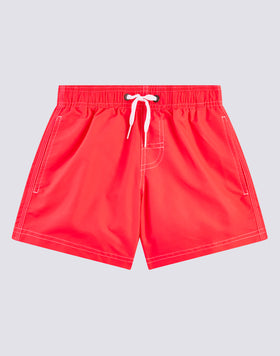 MAILLOT DE BAIN GARÇON ICONIQUE EN TAFFETAS TAILLE COURTE ÉLASTIQUE