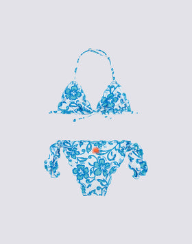 GIRL'S HIBISCUS PRINT BIKINI SK23