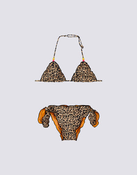 MINI BIKINI MAGNOLIA AVEC IMPRIMÉ LÉOPARD DOUX
