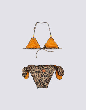 MINI BIKINI MAGNOLIA AVEC IMPRIMÉ LÉOPARD DOUX