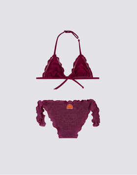 MINI MAGNOLIA BIKINI WITH TRIANGLE TOP AND PANTIES WITH BOWS