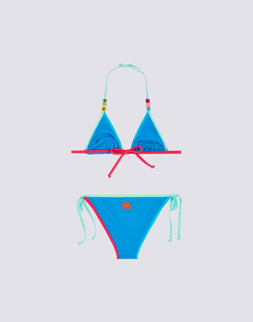 MINI BIKINI WITH ADJUSTABLE TIES AND CONTRASTING PIPING