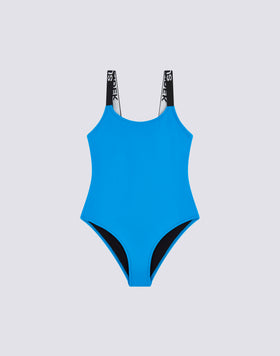BAÑADOR DE UNA PIEZA CON TIRANTES CON LOGOTIPO