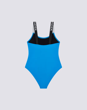 BAÑADOR DE UNA PIEZA CON TIRANTES CON LOGOTIPO