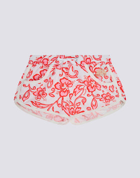 SHORT DE BAIN MARGATE POUR FILLE AVEC IMPRIMÉ HIBISCUS SK23