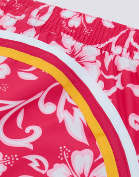 MARGATE GIRLS' SHORT BEACH SHORTS WITH HIBISCUS PRINT SK23