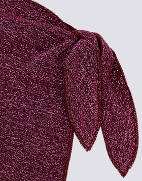 MINI PARE-TOUT POUR FILLE EN LUREX FRONCÉ