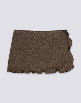 MINI PARE-TOUT POUR FILLE EN LUREX FRONCÉ