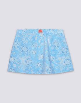 MINIFALDA PAREOS CON ESTAMPADO HIBI PAISLEY