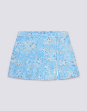 MINIFALDA PAREOS CON ESTAMPADO HIBI PAISLEY