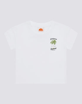 CAMISETA DE NIÑA CON ESTAMPADO MAXI EN LA ESPALDA