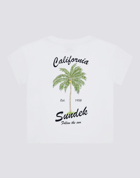 GIRLS' T-SHIRT WITH LARGE BACK PRINT