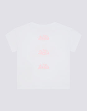 T-SHIRT CONFORT POUR FILLE AVEC IMPRIMÉ MULTILOGO DANS LE DOS
