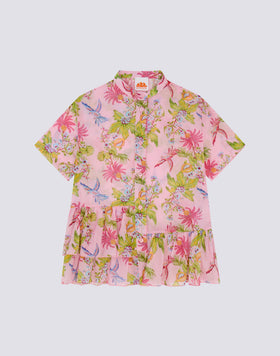 ROBE ASYMÉTRIQUE POUR FILLE IMPRIMÉ SWEET PARROT