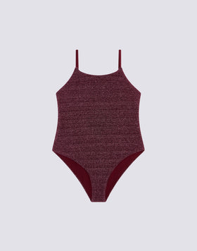 GIRL'S ONE-PIECE SWIMSUIT IN LUREX