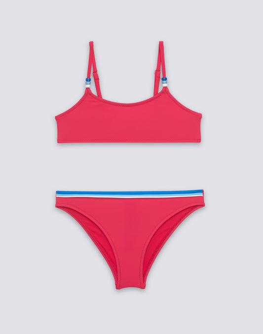 BIKINI BAMBINA TOP REGOLABILE E SLIP FISSO