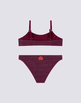 BIKINI WITH BANDEAU TOP AND FIXED BOTTOM