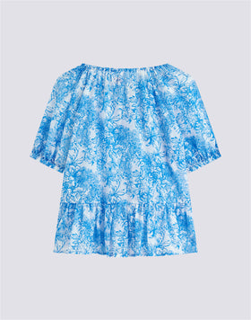 SLEEVELESS DRESS WITH FLEUR DE JOIE PRINT