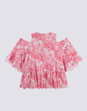 ABITO CORTO CON STAMPA FLEUR DE JOIE