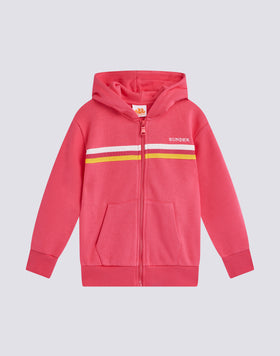 HOODIE WITH RAINBOW TRICOLOUR