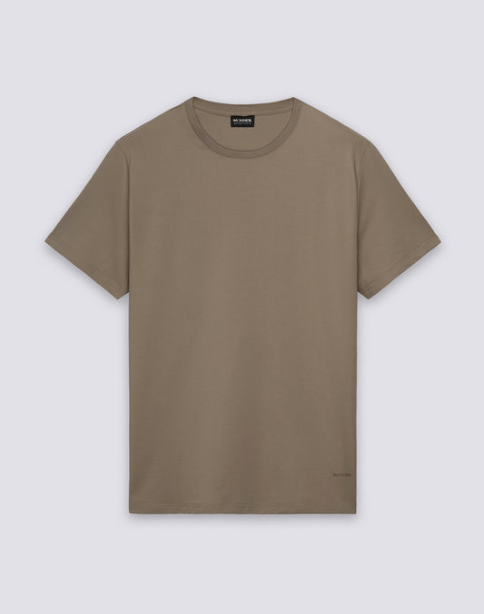 T-SHIRT HOMME À COL ROND EN JERSEY TECHNIQUE