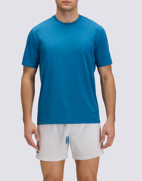 T-SHIRT HOMME À COL ROND EN JERSEY TECHNIQUE