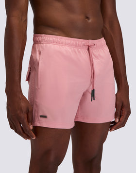 MAILLOT DE BAIN COURT POUR HOMME GOLDENWAVE AVEC TAILLE ÉLASTIQUE, COULEUR UNIE 4WAY STRETCH