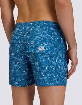 COSTUME DA BAGNO UOMO CORTO GOLDENWAVE STAMPA EN PLEIN AIR