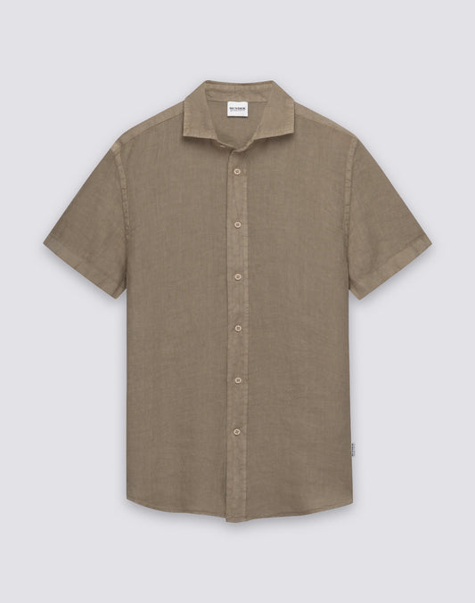 CAMICIA UOMO IN LINO A MEZZE MANICHE