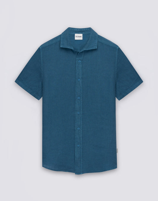 CAMICIA UOMO IN LINO A MEZZE MANICHE