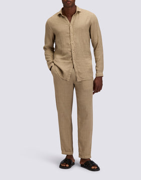 CAMICIA DA UOMO IN LINO TINTO CAPO