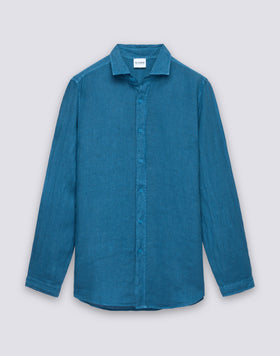 CAMICIA DA UOMO IN LINO TINTO CAPO