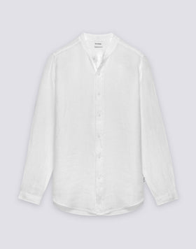 CHEMISE MANDARINE POUR HOMME EN LIN TEIN EN PIÈCE
