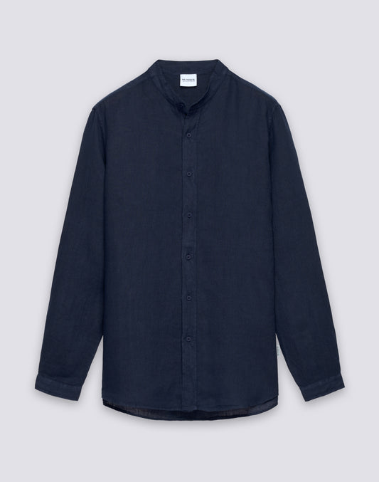 CHEMISE MANDARINE POUR HOMME EN LIN TEIN EN PIÈCE