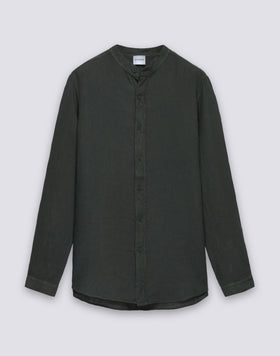 CHEMISE MANDARINE POUR HOMME EN LIN TEIN EN PIÈCE
