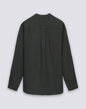 CHEMISE MANDARINE POUR HOMME EN LIN TEIN EN PIÈCE