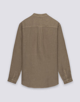 CHEMISE MANDARINE POUR HOMME EN LIN TEIN EN PIÈCE