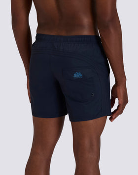 COSTUME DA BAGNO UOMO CORTO VITA ELASTICATA GOLDENWAVE TINTA UNITA NYLON TASLAN COTTON TOUCH