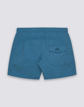 COSTUME DA BAGNO UOMO CORTO VITA ELASTICATA GOLDENWAVE TINTA UNITA NYLON TASLAN COTTON TOUCH