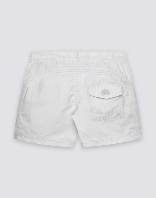 COSTUME DA BAGNO UOMO CORTO VITA ELASTICATA GOLDENWAVE TINTA UNITA NYLON TASLAN COTTON TOUCH